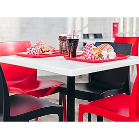 Madrid Werzalit Square Flip Top Breakout and Cafe Tables - Office Furniture