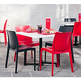 Madrid Werzalit Square Flip Top Breakout and Cafe Tables - Office Furniture