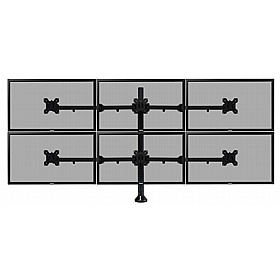 Duro Heavy Duty Six Screen Monitor Arm