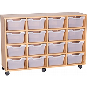 Cubby Quad Column 16 Deep Tray Storage