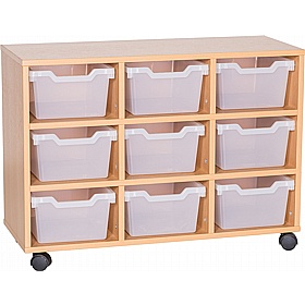 Cubby Triple Column 9 Deep Tray Storage
