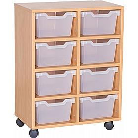 Cubby Double Column 8 Deep Tray Storage