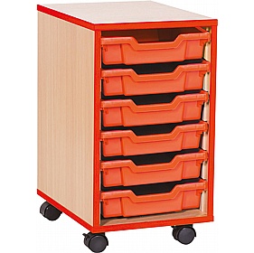 Accento Single Column 6 Shallow Tray Storage