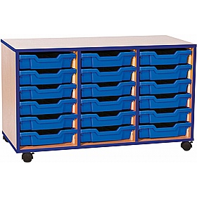 Accento Triple Column 18 Shallow Tray Storage