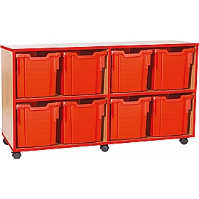Accento Quad Column 8 Jumbo Tray Storage