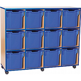 Accento Quad Column 12 Jumbo Tray Storage