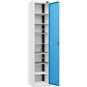 Pure Power 8 Compartment Laptop and Tablet Charging Cupboard with Cam Lock