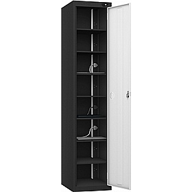 Pure Power 8 Compartment Laptop and Tablet Charging Cupboard with Hasp and Staple Lock