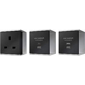 Pure Power 8 Compartment Laptop and Tablet Charging Lockers with Hasp and Staple Lock - Lockers & Cloakroom