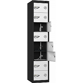 Pure Power 8 Compartment Laptop and Tablet Charging Lockers with Manual Combination Lock - Lockers & Cloakroom