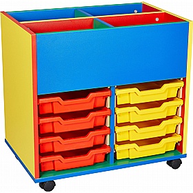 Colore Double Column Kinderbox Shallow Tray Storage