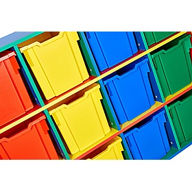 Colore Quad Column 12 Jumbo Tray Storage - Education