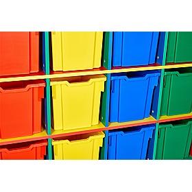 Colore Quad Column 12 Jumbo Tray Storage - Education