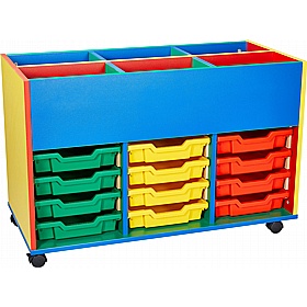 Colore Triple Column Kinderbox Shallow Tray Storage
