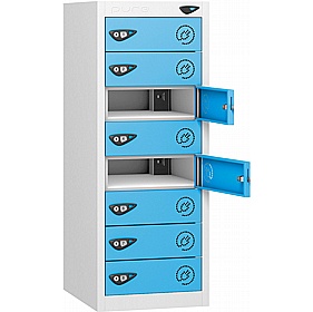 Pure Power Low 8 Compartment Laptop and Tablet Charging Lockers with Cam Lock