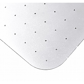 EcoTex Marlon BioPlus Carbon Neutral Rectangular Polycarbonate Chair Mat for Carpets - Office Furniture