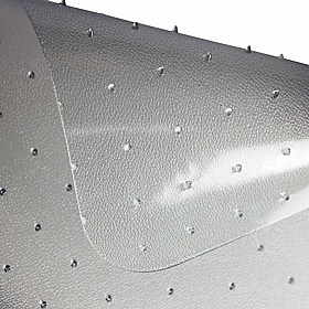 EcoTex Marlon BioPlus Carbon Neutral Rectangular Polycarbonate Chair Mat for Carpets - Office Furniture