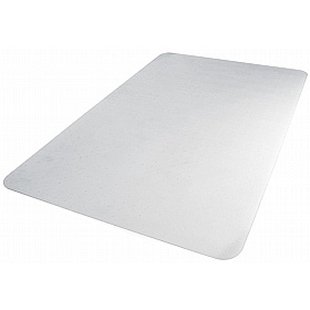 EcoTex Marlon BioPlus Carbon Neutral Rectangular Polycarbonate Chair Mat for Carpets - Office Furniture