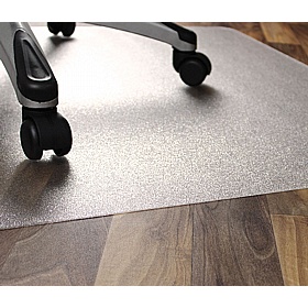 EcoTex Marlon BioPlus Carbon Neutral Rectangular Polycarbonate Chair Mat for Hard Floors - Office Furniture