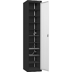 Pure Power 10 Compartment Laptop and Tablet Charging Cupboard with Digital Combination Lock - Lockers & Cloakroom