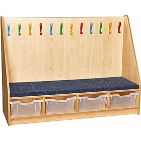 KubbyClass Early Years Nursery Cloakroom Bench