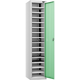 Pure Power 15 Compartment Laptop and Tablet Charging Cupboard with Manual Combination Lock