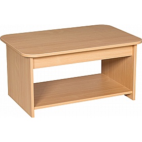 Campus Curve Rectangular Panel End Coffee Tables