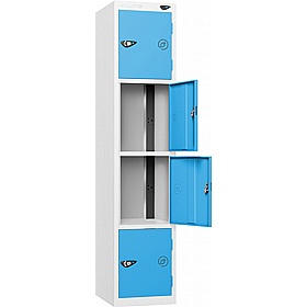 Pure Power 4 Compartment High Capacity Charging Lockers with Hasp and Staple Lock - Lockers & Cloakroom