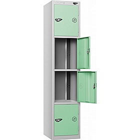Pure Power 4 Compartment High Capacity Charging Lockers with Hasp and Staple Lock - Lockers & Cloakroom