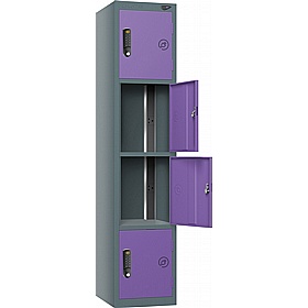 Pure Power 4 Compartment High Capacity Charging Lockers with Digital Combination Lock