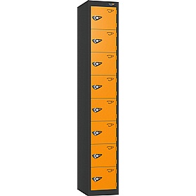 Pure Antibacterial 8 Compartment Personal Effects Lockers with Hasp and Staple Lock