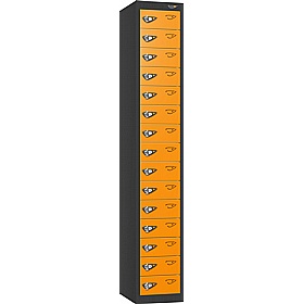 Pure Antibacterial 15 Compartment Personal Effects Lockers with Hasp and Staple Lock