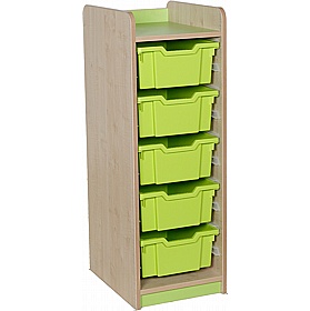 KubbyClass Library Single Column Combination Tray Storage Unit