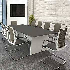 Confer Duo Boat Shaped Meeting and Boardroom Tables