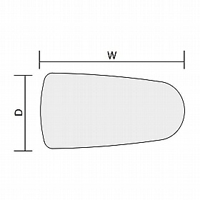 Confer Duo Plectrum Shaped Breakout and Boardroom Tables - Office Furniture