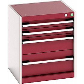 Bott Cubio 4 Drawer Metal Cabinets - Workshop
