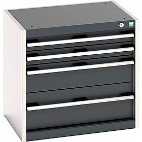Bott Cubio 4 Drawer Metal Cabinets - Workshop