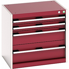 Bott Cubio 4 Drawer Metal Cabinets - Workshop