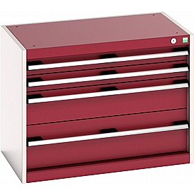 Bott Cubio 4 Drawer Metal Cabinets - Workshop