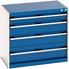 Bott Cubio 4 Drawer Metal Cabinets - Workshop