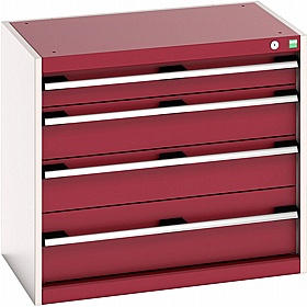 Bott Cubio 4 Drawer Metal Cabinets - Workshop