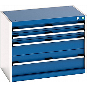Bott Cubio 4 Drawer Metal Cabinets - Workshop