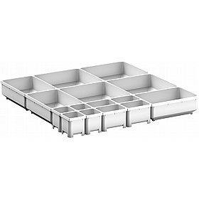 Bott Cubio Plastic Box Drawer Dividers for 525W x 525D Cabinets - Workshop