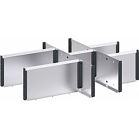 Bott Cubio Metal Drawer Dividers for 650W x 525D Cabinets - Workshop