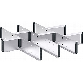 Bott Cubio Metal Drawer Dividers for 650W x 650D Cabinets