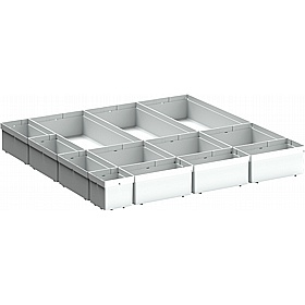 Bott Cubio Plastic Box Drawer Dividers for 650W x 650D Cabinets