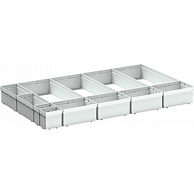 Bott Cubio Plastic Box Drawer Dividers for 800W x 525D Cabinets