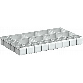 Bott Cubio Plastic Box Drawer Dividers for 800W x 525D Cabinets - Workshop