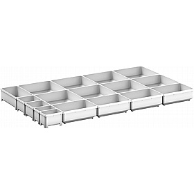 Bott Cubio Plastic Box Drawer Dividers for 800W x 525D Cabinets - Workshop