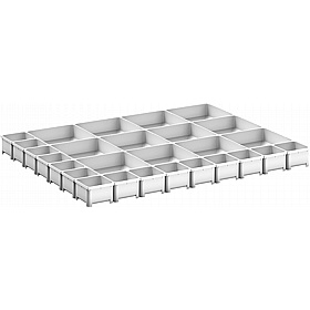 Bott Cubio Plastic Box Drawer Dividers for 800W x 650D Cabinets - Workshop